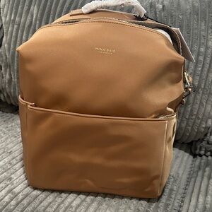 Mina Baie Stylish Tan Baby Bag